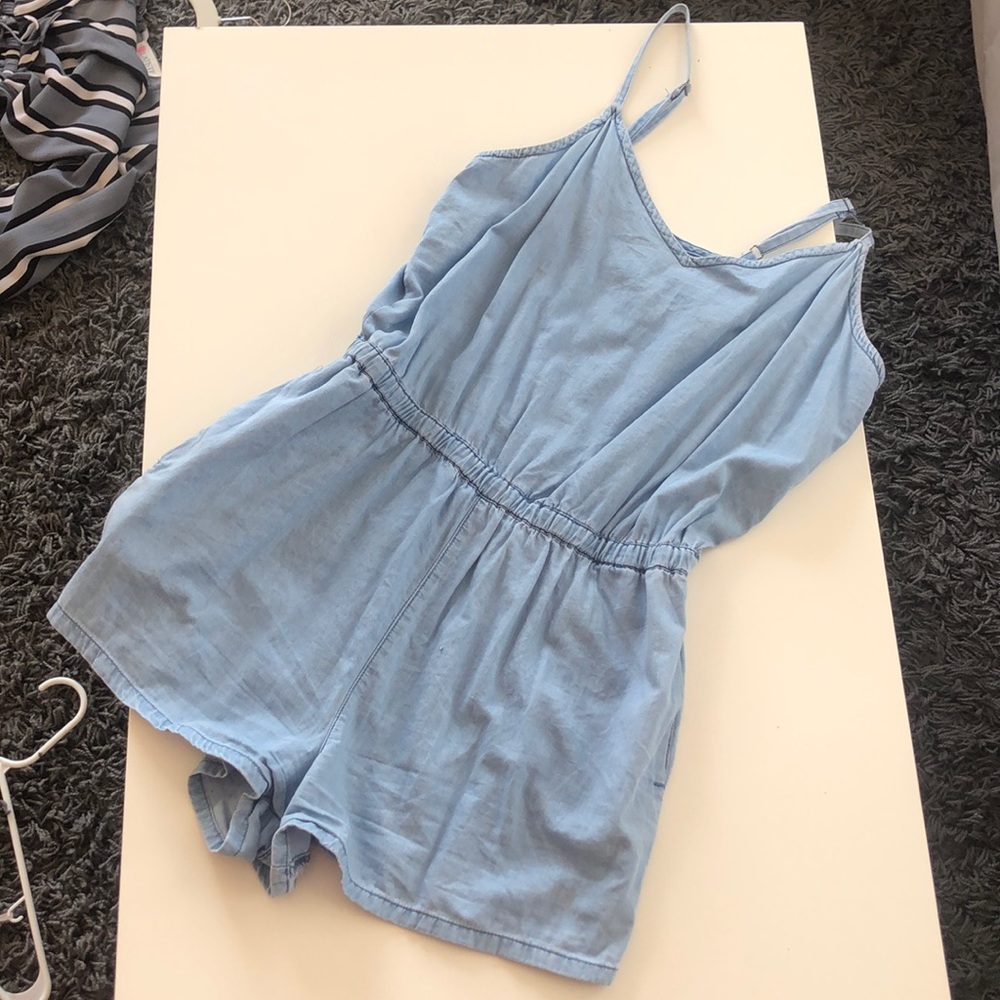 Denim Romper